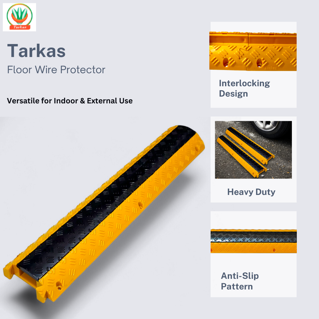 Tarkas Floor Wire Protector - In Use